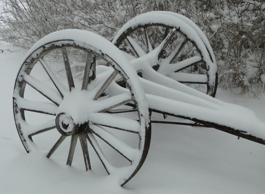 Snow and wagon - 3